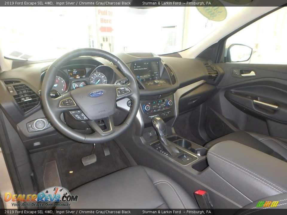 2019 Ford Escape SEL 4WD Ingot Silver / Chromite Gray/Charcoal Black Photo #8