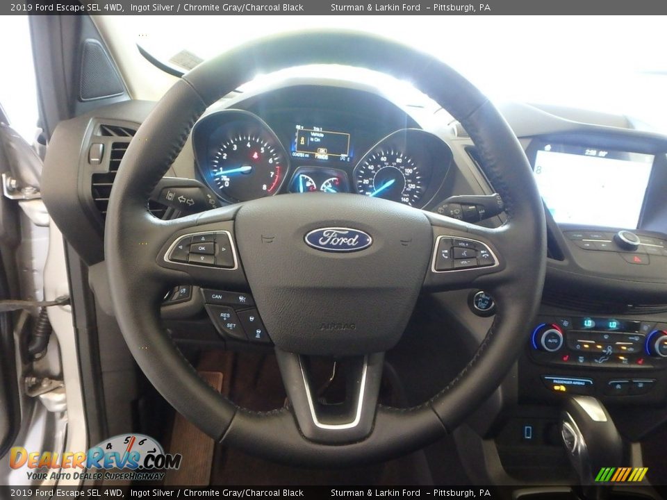2019 Ford Escape SEL 4WD Ingot Silver / Chromite Gray/Charcoal Black Photo #14