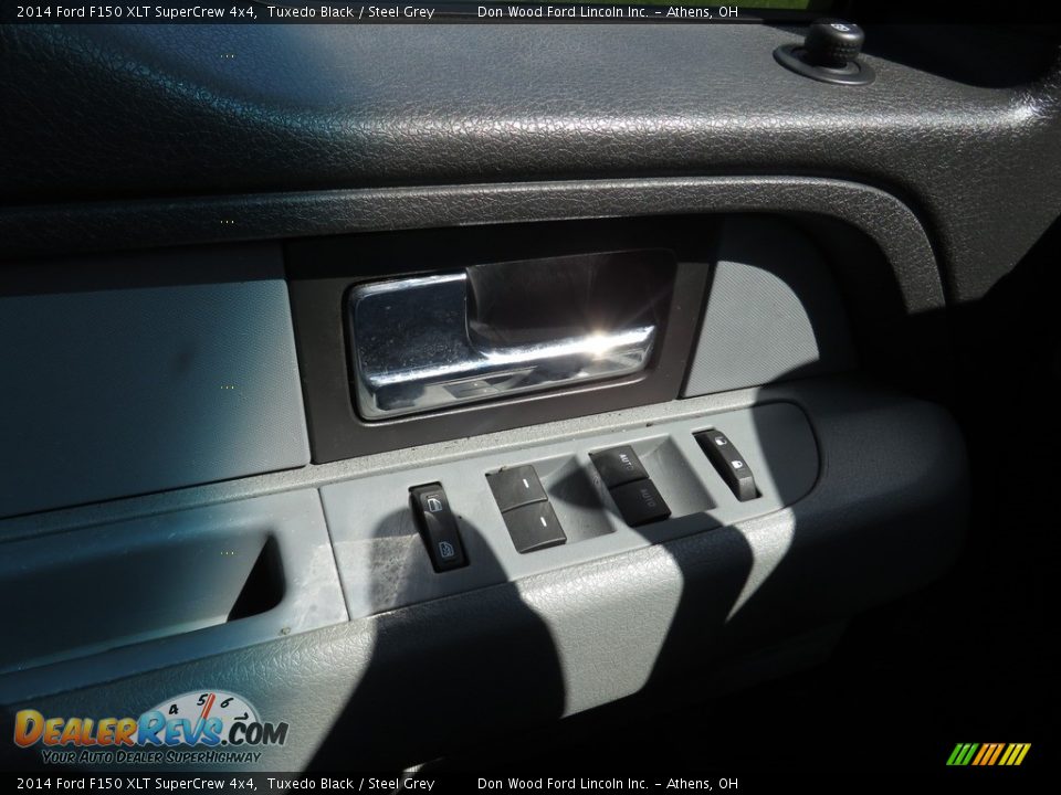 2014 Ford F150 XLT SuperCrew 4x4 Tuxedo Black / Steel Grey Photo #28
