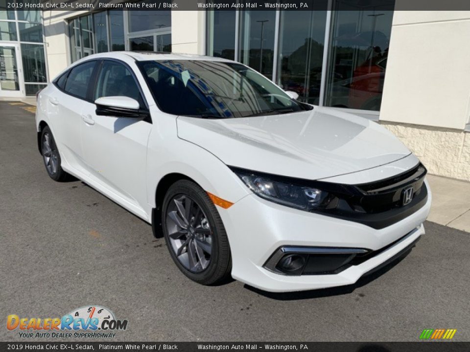 2019 Honda Civic EX-L Sedan Platinum White Pearl / Black Photo #2