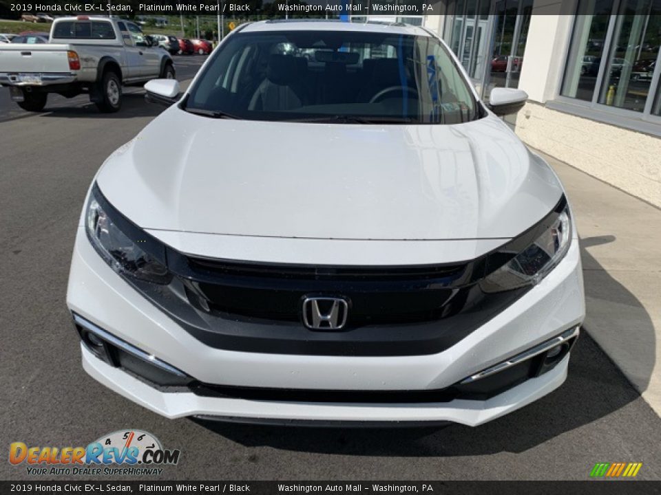 2019 Honda Civic EX-L Sedan Platinum White Pearl / Black Photo #3