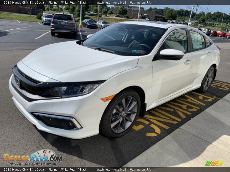 2019 Honda Civic EX-L Sedan Platinum White Pearl / Black Photo #4