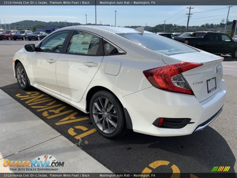 2019 Honda Civic EX-L Sedan Platinum White Pearl / Black Photo #5