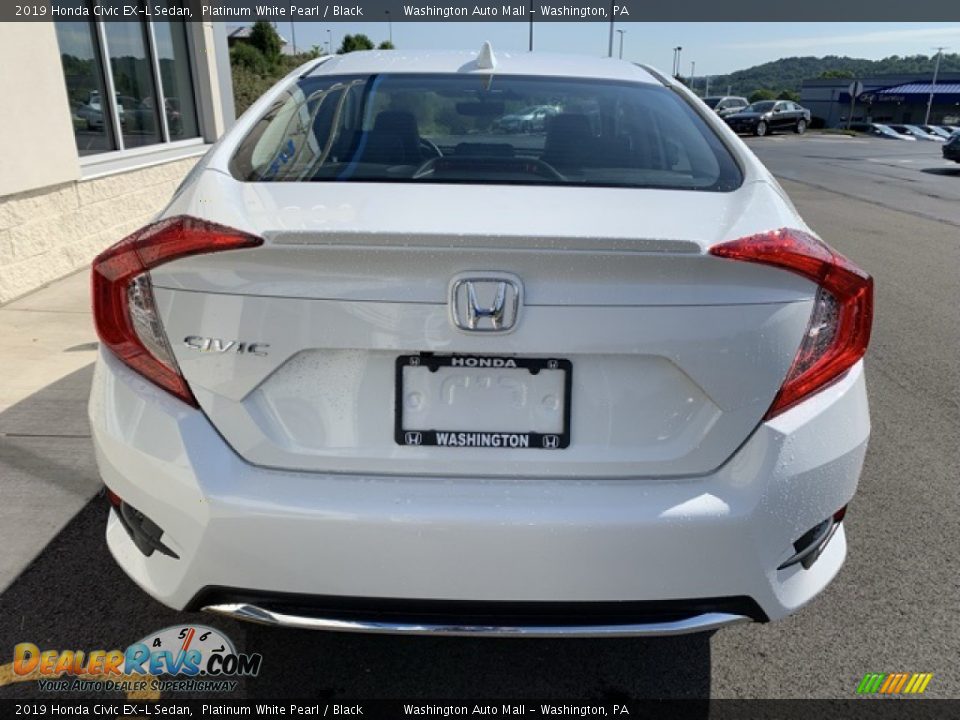 2019 Honda Civic EX-L Sedan Platinum White Pearl / Black Photo #6