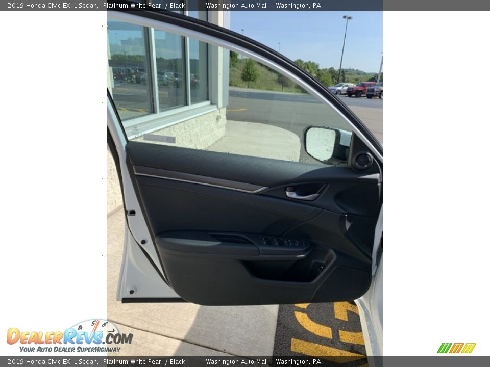2019 Honda Civic EX-L Sedan Platinum White Pearl / Black Photo #10