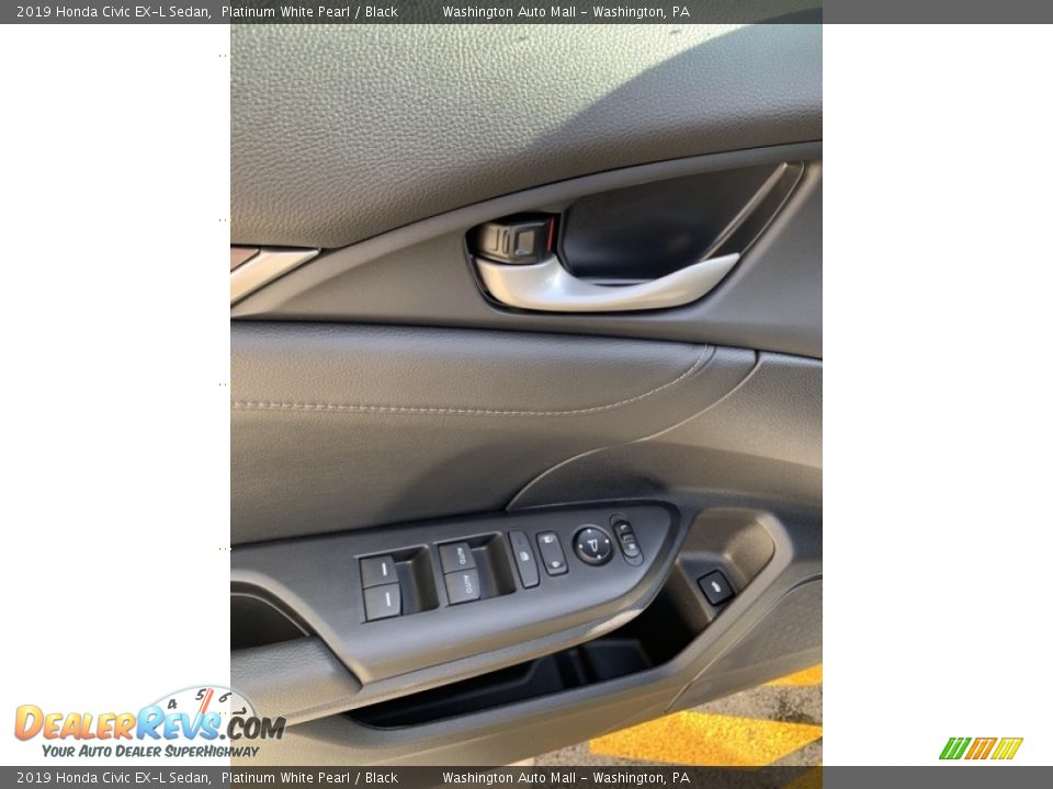 2019 Honda Civic EX-L Sedan Platinum White Pearl / Black Photo #11