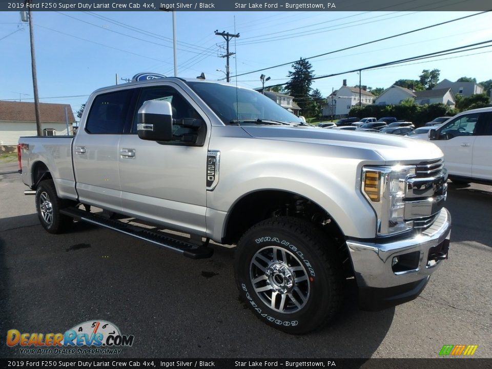 2019 Ford F250 Super Duty Lariat Crew Cab 4x4 Ingot Silver / Black Photo #3