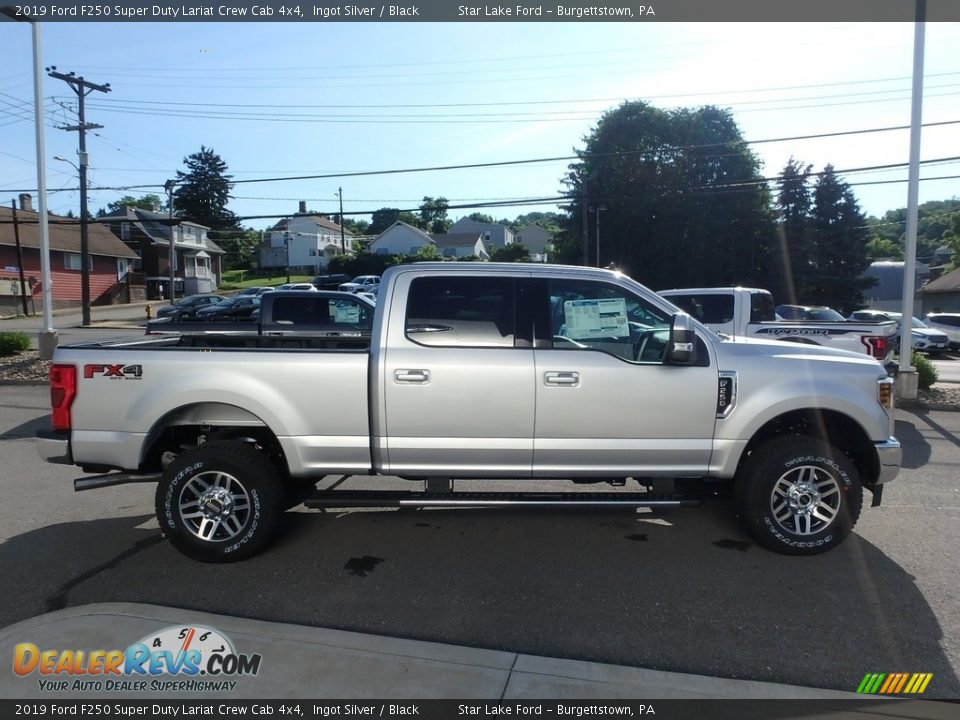 2019 Ford F250 Super Duty Lariat Crew Cab 4x4 Ingot Silver / Black Photo #4