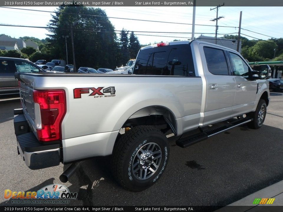 2019 Ford F250 Super Duty Lariat Crew Cab 4x4 Ingot Silver / Black Photo #5