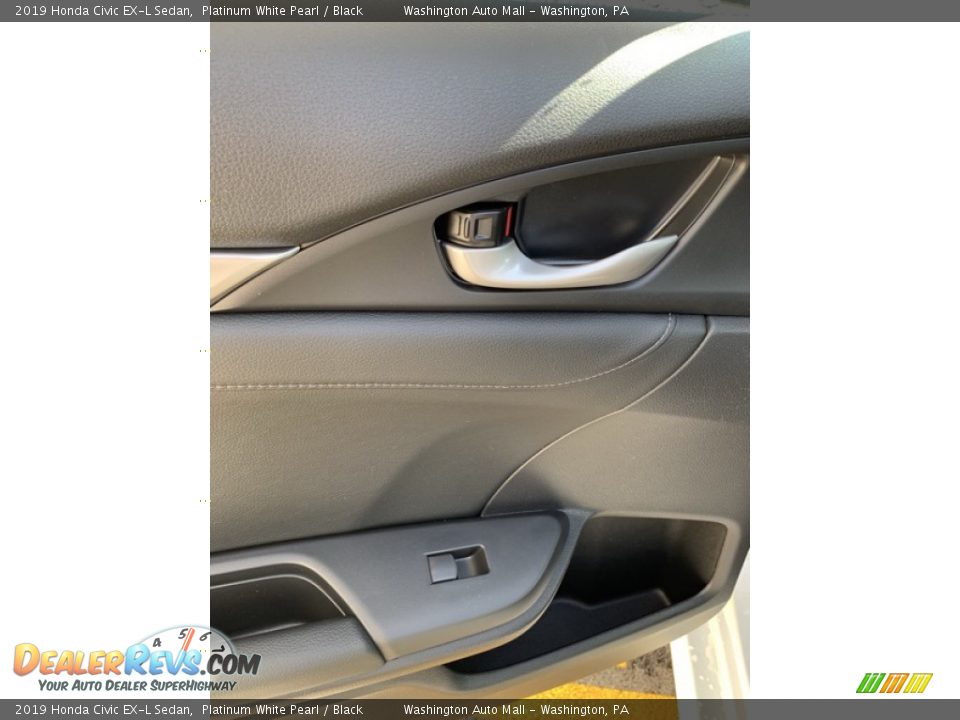 2019 Honda Civic EX-L Sedan Platinum White Pearl / Black Photo #17