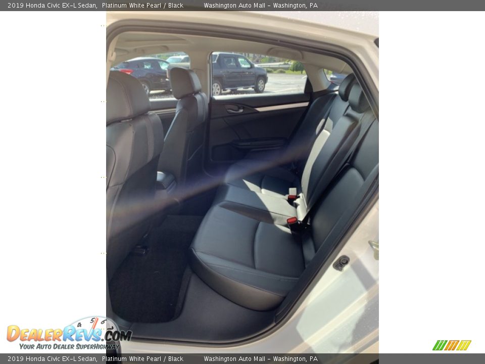 2019 Honda Civic EX-L Sedan Platinum White Pearl / Black Photo #19