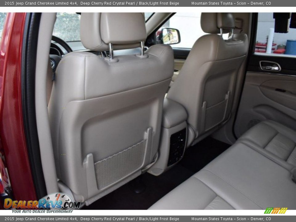 2015 Jeep Grand Cherokee Limited 4x4 Deep Cherry Red Crystal Pearl / Black/Light Frost Beige Photo #20