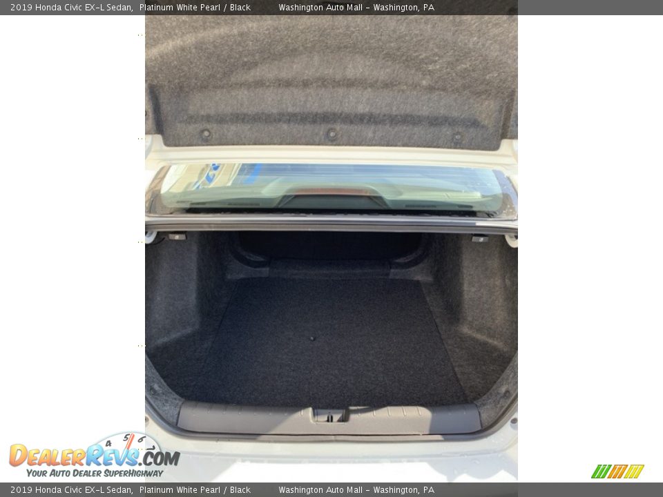 2019 Honda Civic EX-L Sedan Platinum White Pearl / Black Photo #21