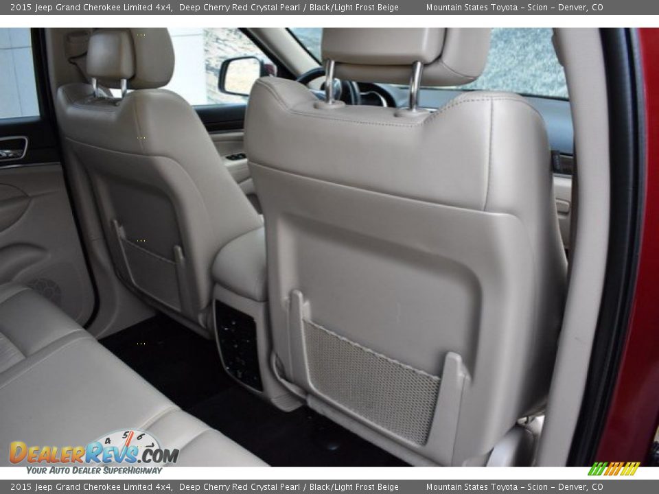 2015 Jeep Grand Cherokee Limited 4x4 Deep Cherry Red Crystal Pearl / Black/Light Frost Beige Photo #21