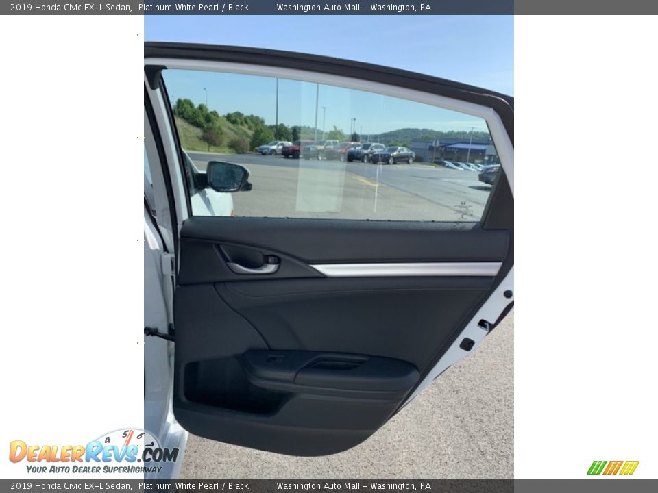 2019 Honda Civic EX-L Sedan Platinum White Pearl / Black Photo #22
