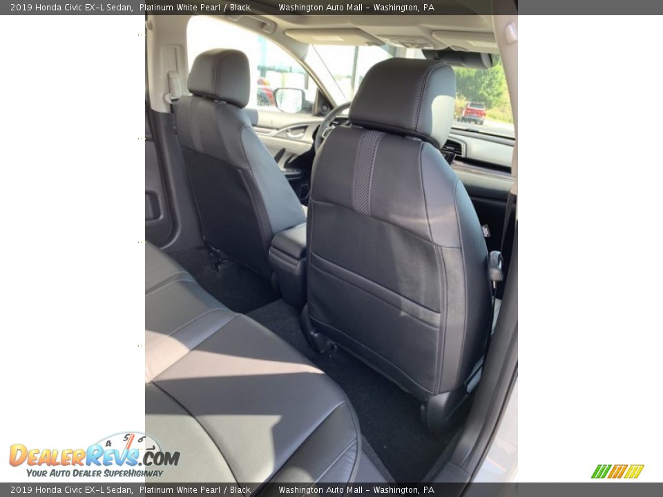 2019 Honda Civic EX-L Sedan Platinum White Pearl / Black Photo #24
