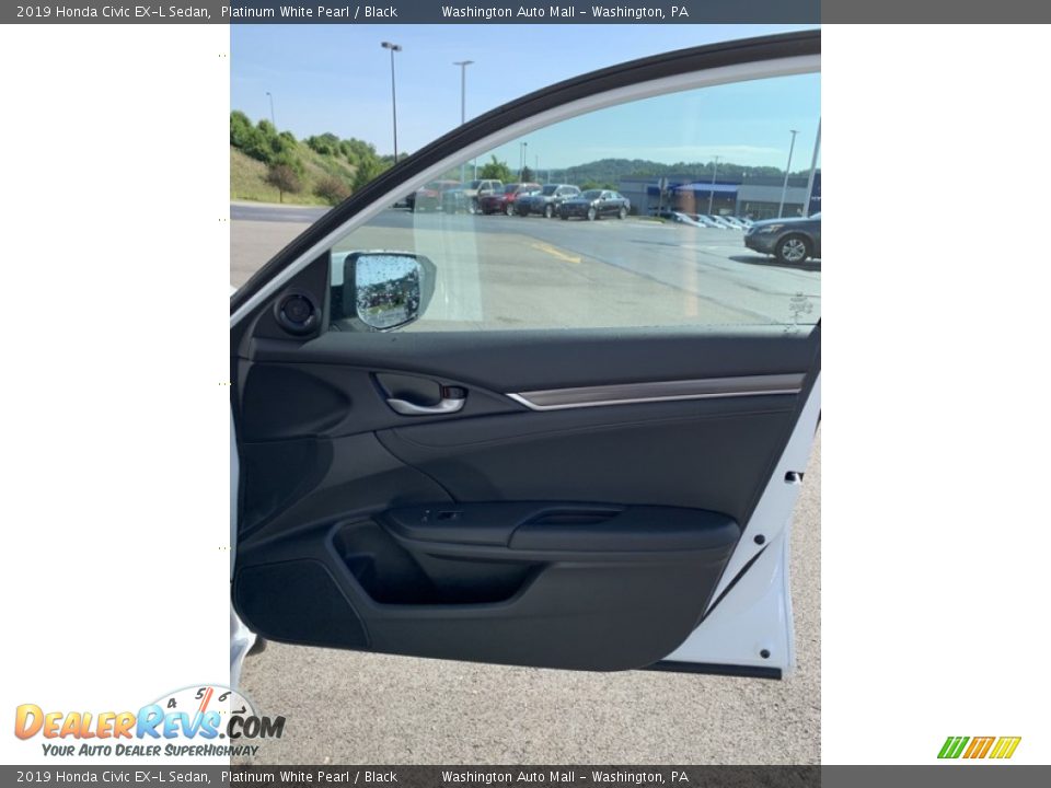 2019 Honda Civic EX-L Sedan Platinum White Pearl / Black Photo #25