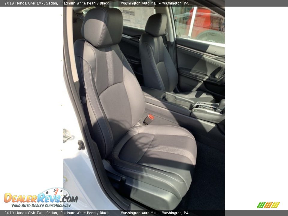 2019 Honda Civic EX-L Sedan Platinum White Pearl / Black Photo #26