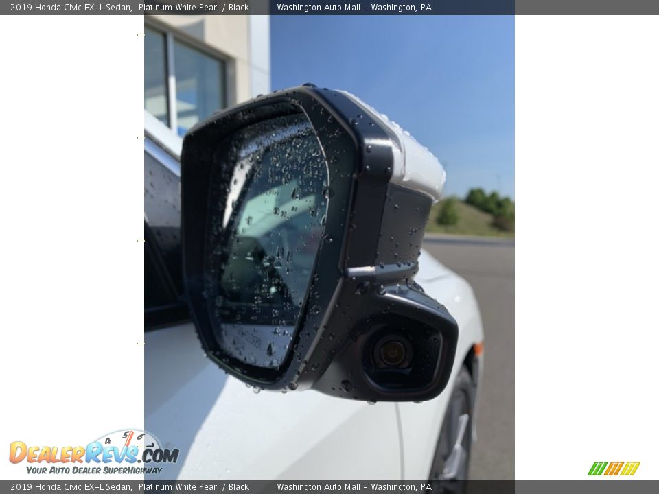2019 Honda Civic EX-L Sedan Platinum White Pearl / Black Photo #28