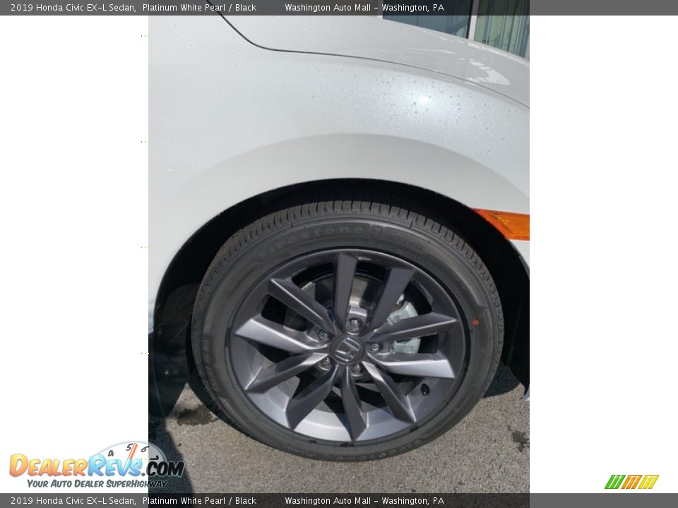 2019 Honda Civic EX-L Sedan Platinum White Pearl / Black Photo #29