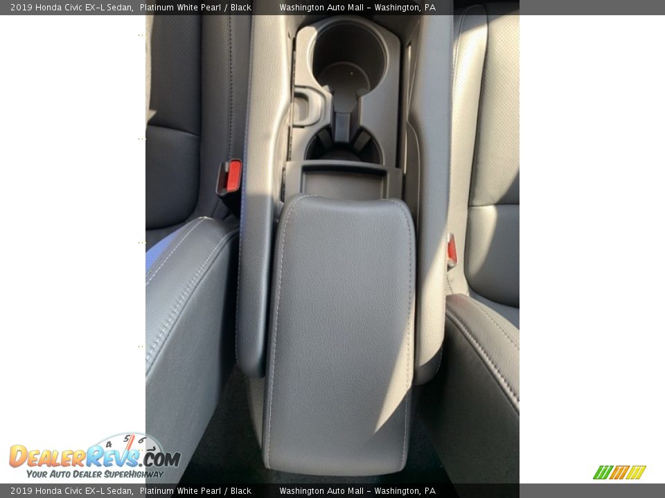 2019 Honda Civic EX-L Sedan Platinum White Pearl / Black Photo #34