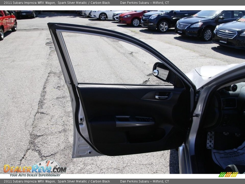 2011 Subaru Impreza WRX Wagon Spark Silver Metallic / Carbon Black Photo #9