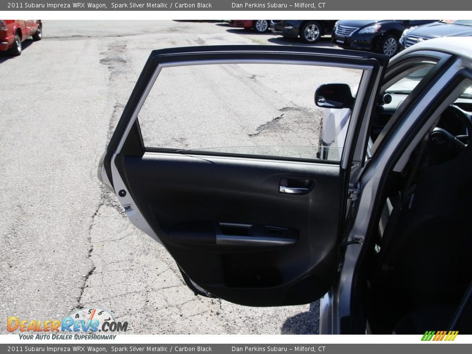 2011 Subaru Impreza WRX Wagon Spark Silver Metallic / Carbon Black Photo #11