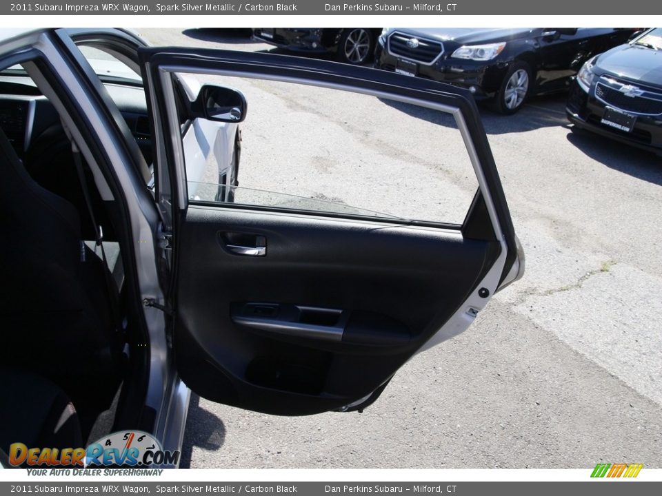 2011 Subaru Impreza WRX Wagon Spark Silver Metallic / Carbon Black Photo #14