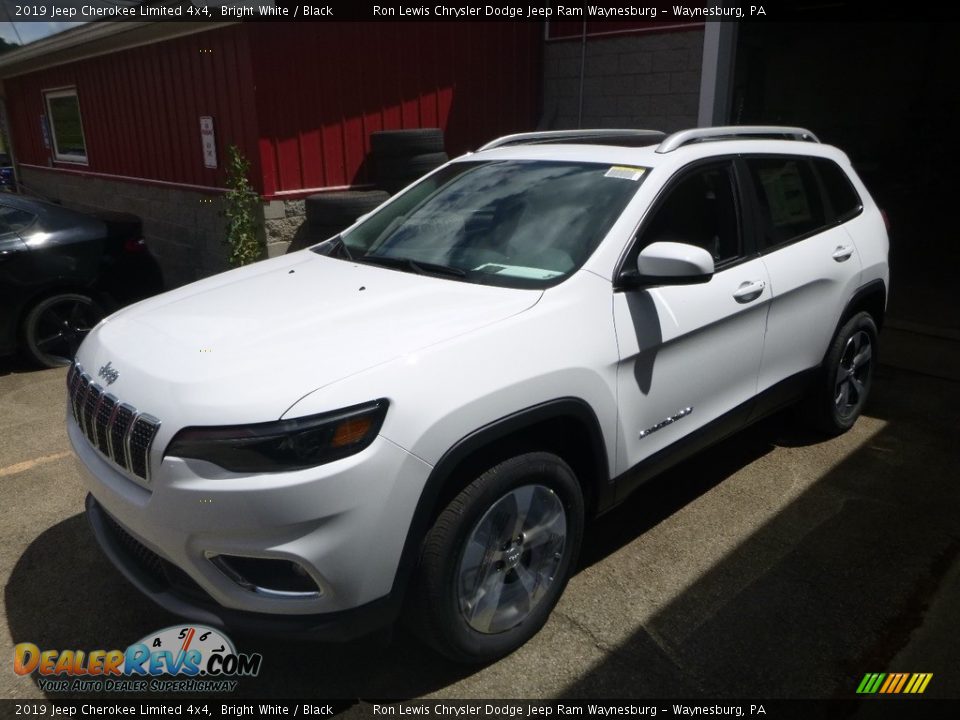 2019 Jeep Cherokee Limited 4x4 Bright White / Black Photo #1