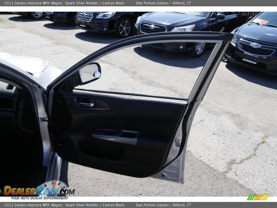 2011 Subaru Impreza WRX Wagon Spark Silver Metallic / Carbon Black Photo #16