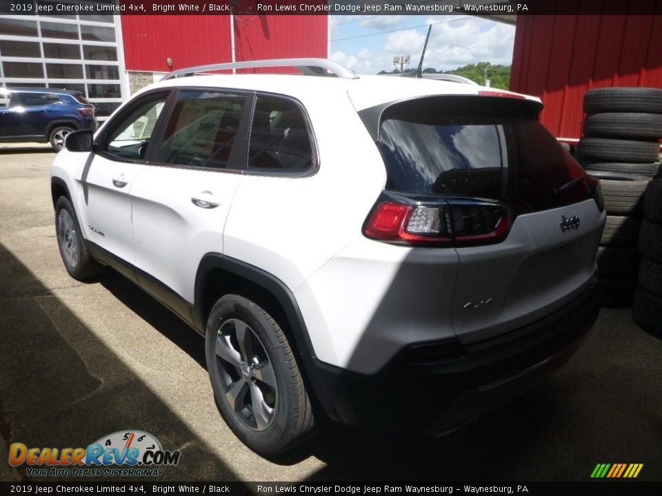 2019 Jeep Cherokee Limited 4x4 Bright White / Black Photo #2