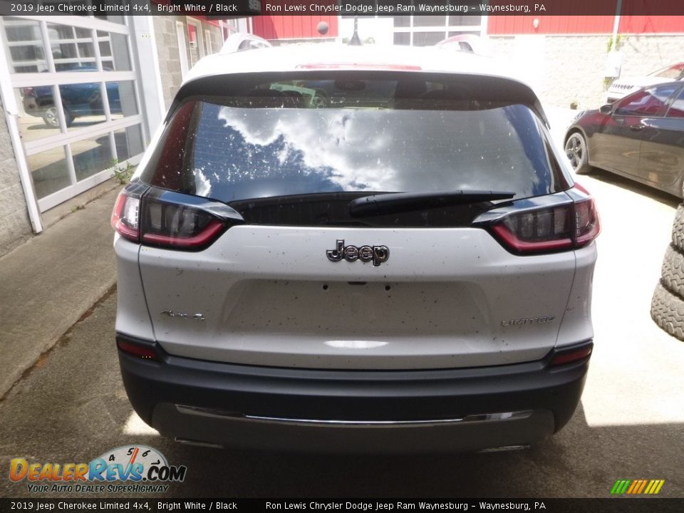 2019 Jeep Cherokee Limited 4x4 Bright White / Black Photo #3