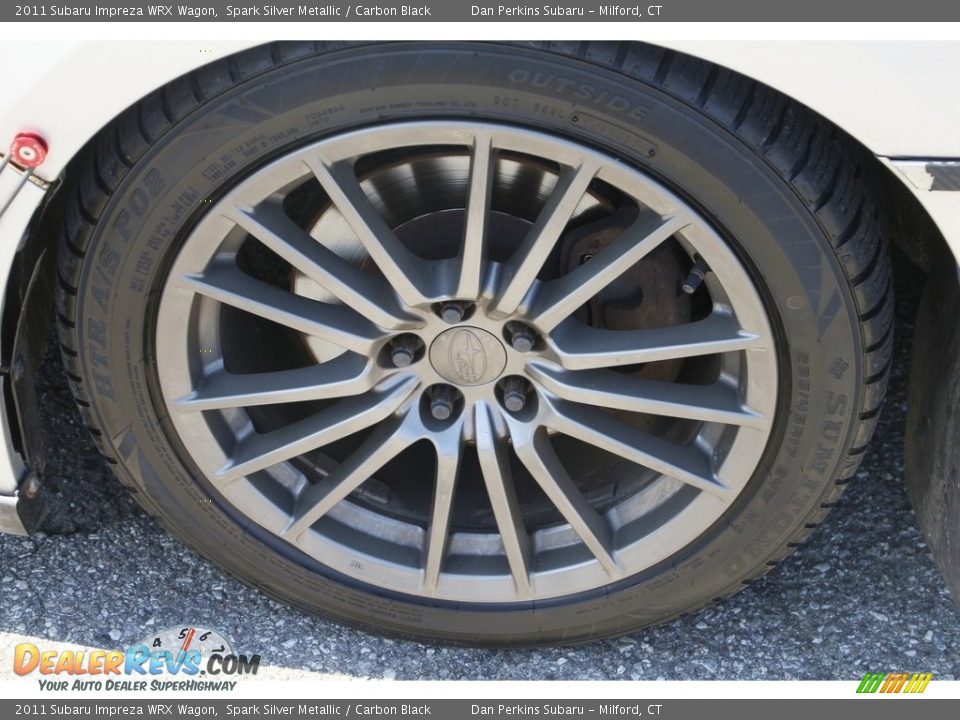 2011 Subaru Impreza WRX Wagon Spark Silver Metallic / Carbon Black Photo #20