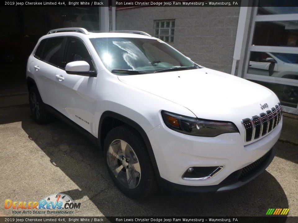 2019 Jeep Cherokee Limited 4x4 Bright White / Black Photo #5