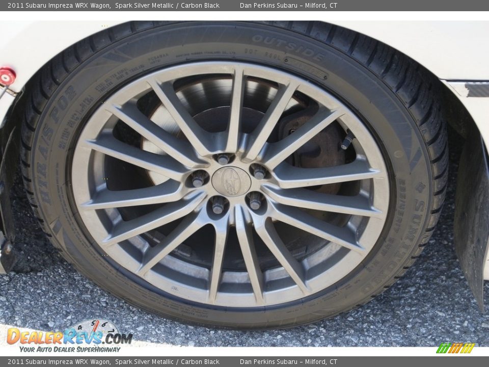 2011 Subaru Impreza WRX Wagon Spark Silver Metallic / Carbon Black Photo #21