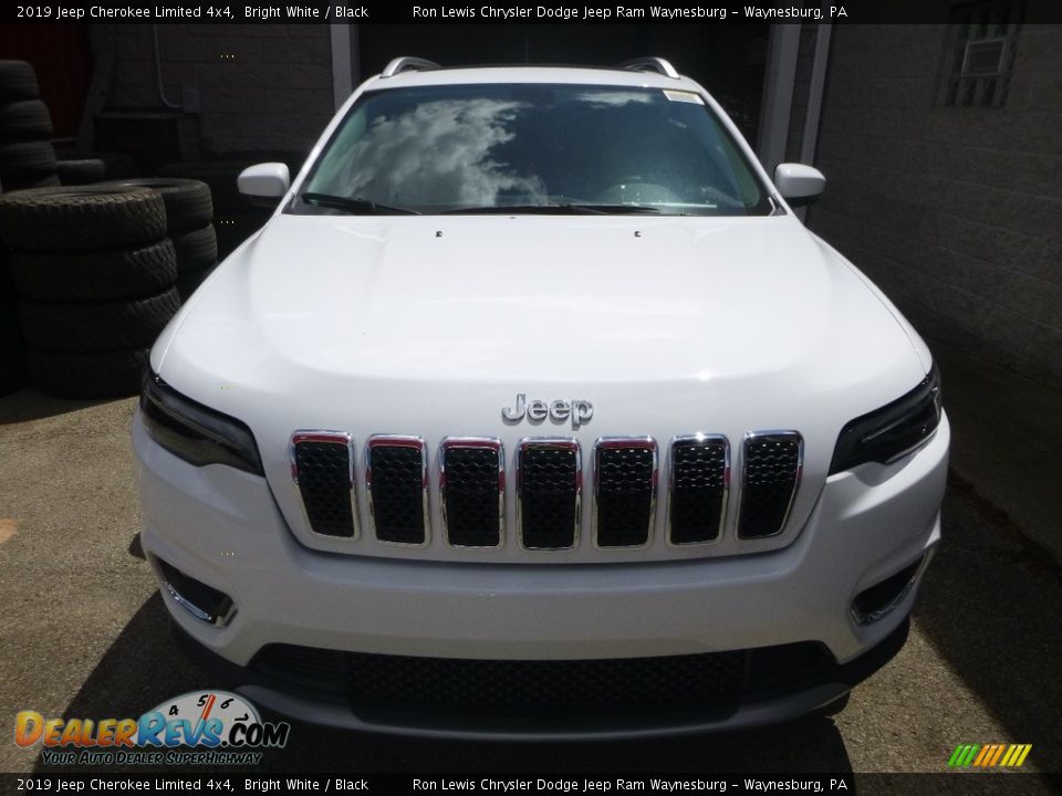 2019 Jeep Cherokee Limited 4x4 Bright White / Black Photo #6