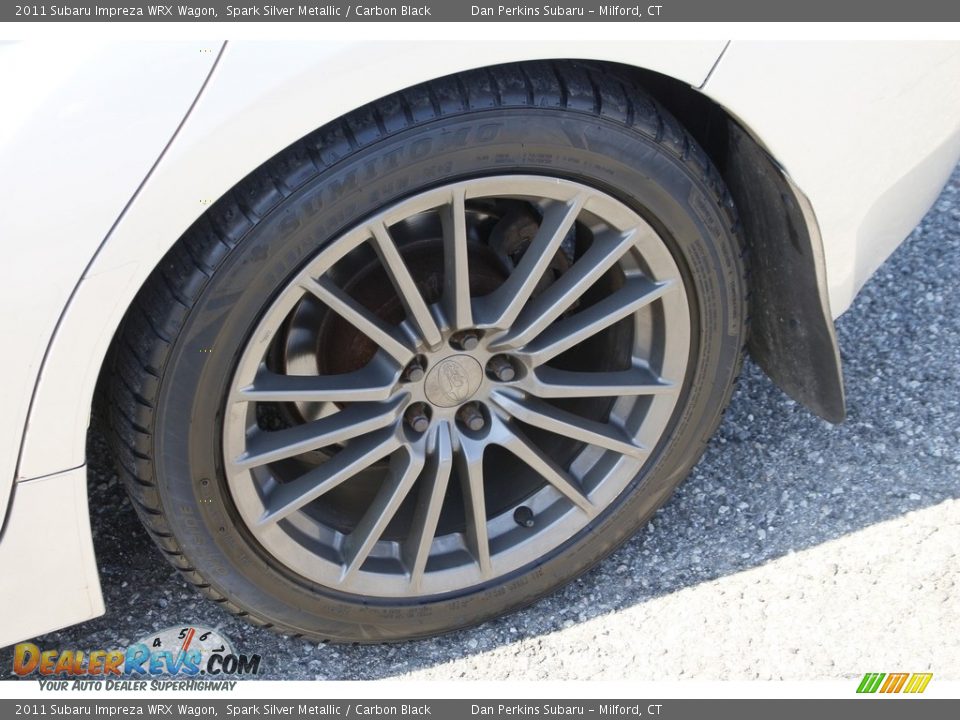 2011 Subaru Impreza WRX Wagon Spark Silver Metallic / Carbon Black Photo #22
