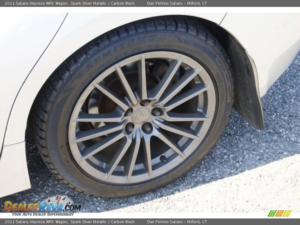 2011 Subaru Impreza WRX Wagon Spark Silver Metallic / Carbon Black Photo #23