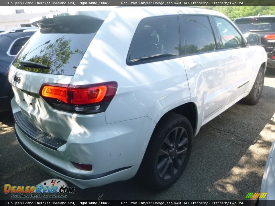 2019 Jeep Grand Cherokee Overland 4x4 Bright White / Black Photo #4
