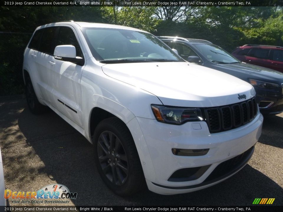 2019 Jeep Grand Cherokee Overland 4x4 Bright White / Black Photo #8