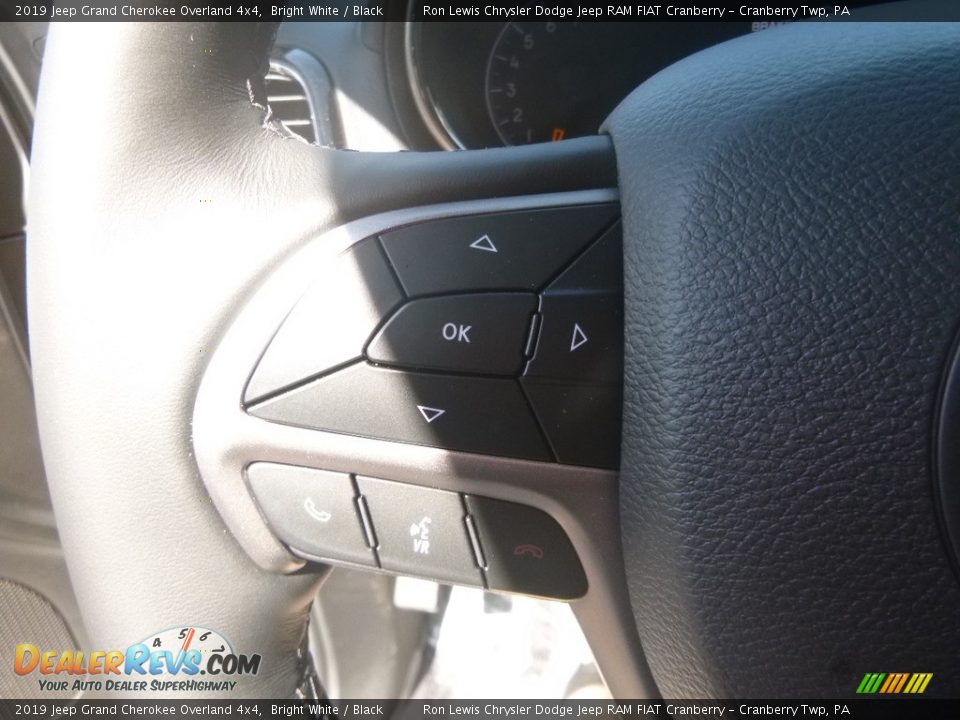 2019 Jeep Grand Cherokee Overland 4x4 Bright White / Black Photo #20