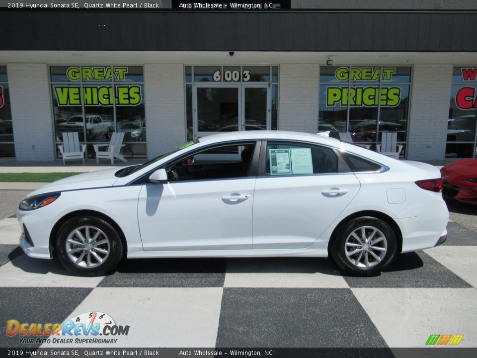 2019 Hyundai Sonata SE Quartz White Pearl / Black Photo #1