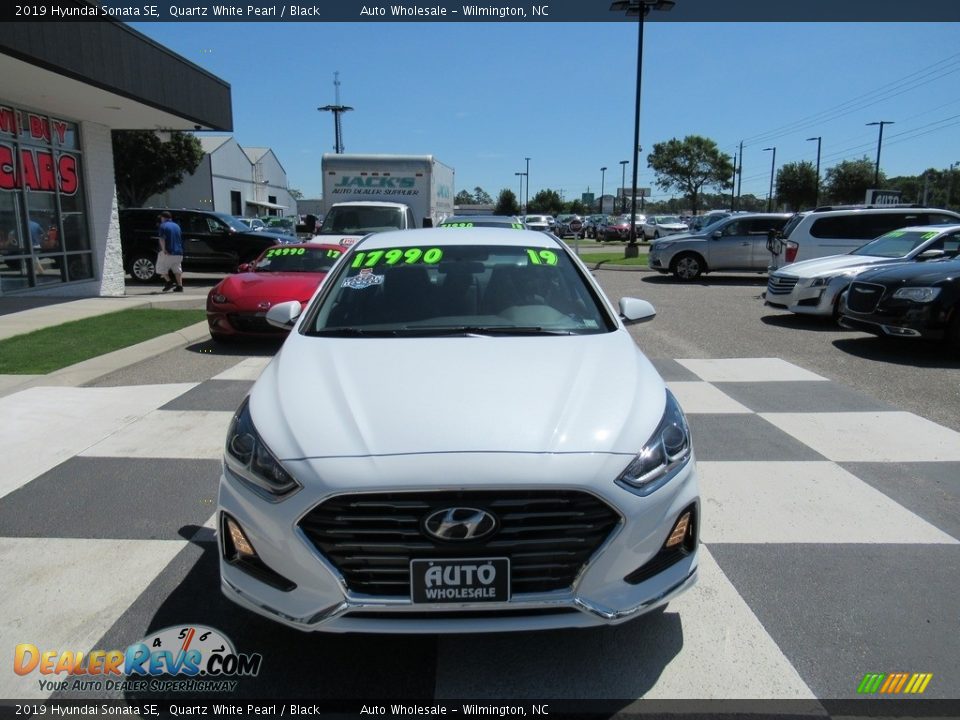 2019 Hyundai Sonata SE Quartz White Pearl / Black Photo #2