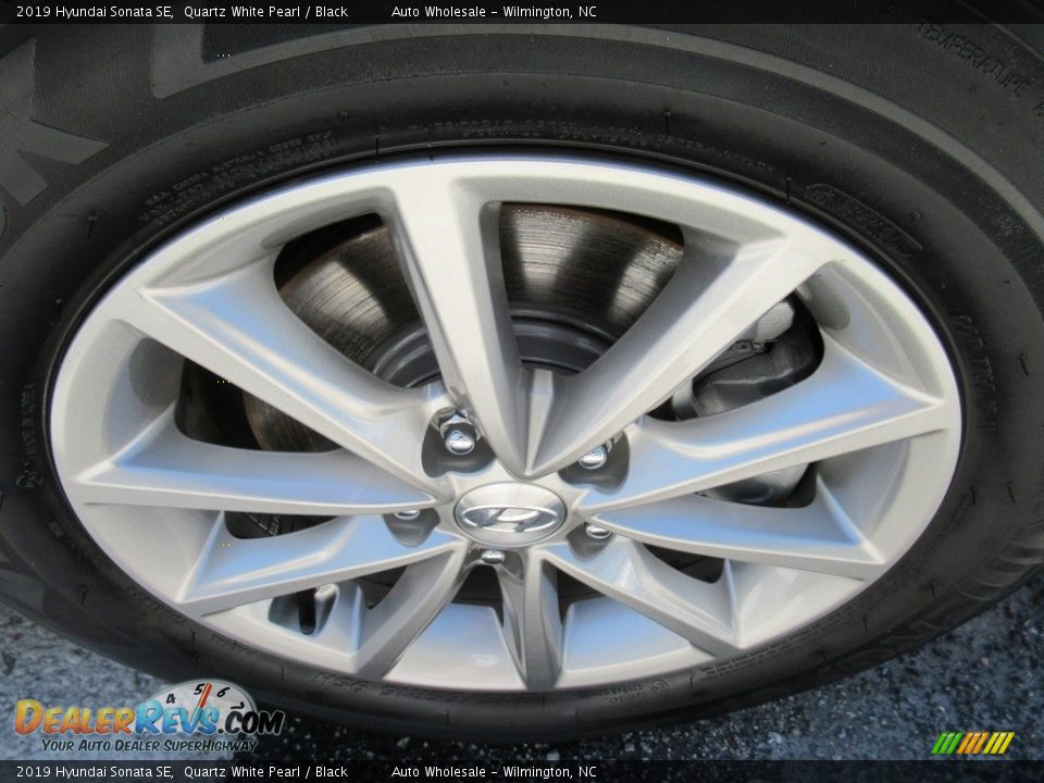 2019 Hyundai Sonata SE Quartz White Pearl / Black Photo #7