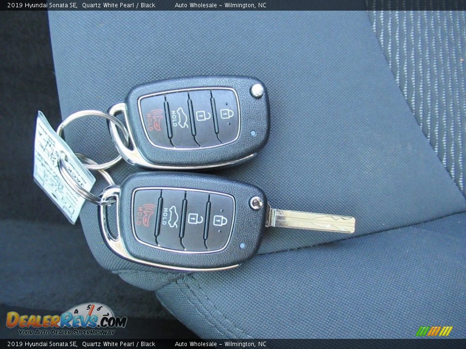 2019 Hyundai Sonata SE Quartz White Pearl / Black Photo #20