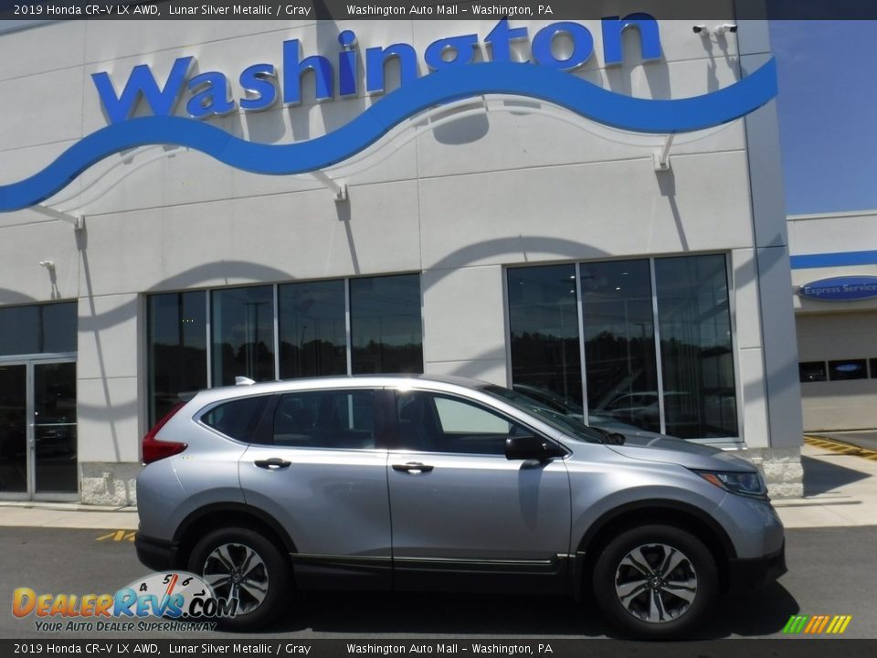 2019 Honda CR-V LX AWD Lunar Silver Metallic / Gray Photo #2