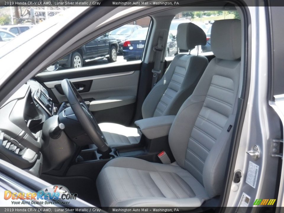 2019 Honda CR-V LX AWD Lunar Silver Metallic / Gray Photo #12