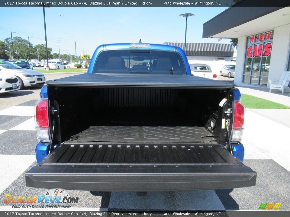 2017 Toyota Tacoma Limited Double Cab 4x4 Blazing Blue Pearl / Limited Hickory Photo #5