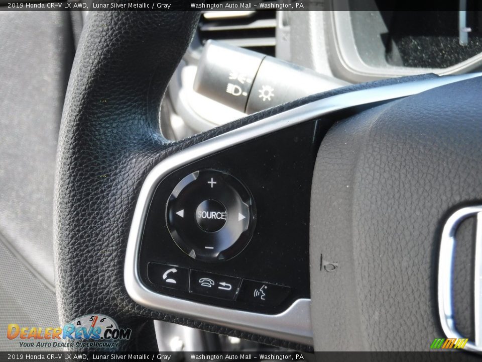 2019 Honda CR-V LX AWD Lunar Silver Metallic / Gray Photo #17