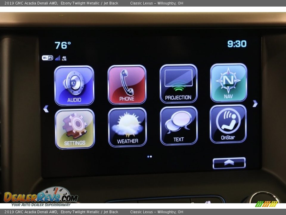 2019 GMC Acadia Denali AWD Ebony Twilight Metallic / Jet Black Photo #10